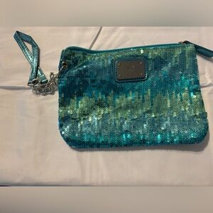 Sequin Clutch Bag - Teal